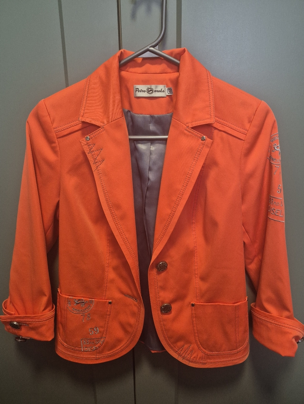 Designer Blazer with Embroidered Details - Picture 2 of 16